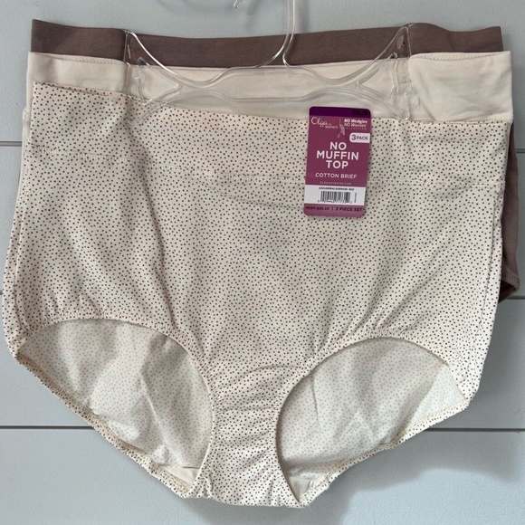 Olga, Intimates & Sleepwear, Olga Warners No Wedgies No Worries Cotton  Briefs Panteis 2xl9 3xl